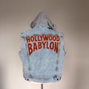 GUCCI Denim Vest Hoodie “Hollywood Babylon”